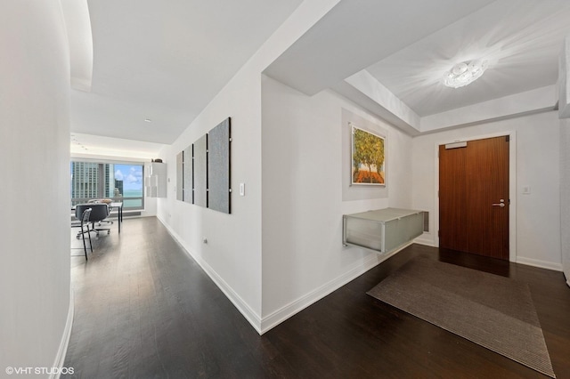 130 N Garland Ct Unit 4101, Chicago, IL 60602 - hall featuring baseboards and wood finished floors