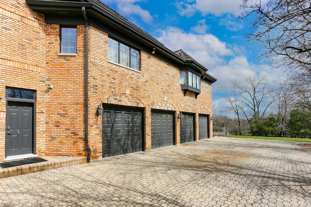 view of home's exterior featuring a garage