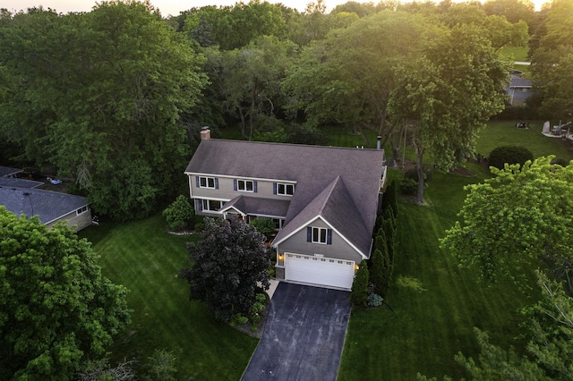 birds eye view of property