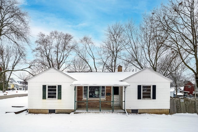 view of front of home