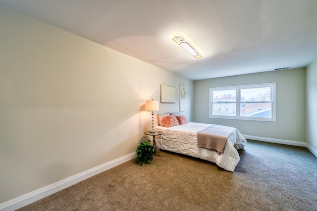 bedroom with carpet floors