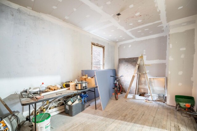 misc room featuring hardwood / wood-style flooring