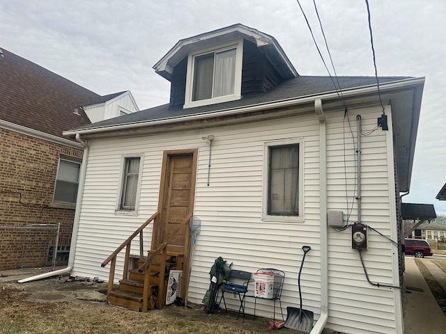 view of rear view of property