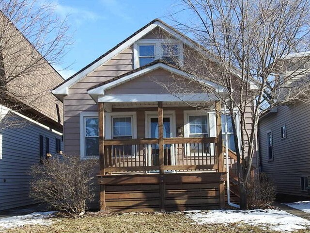 view of bungalow-style house