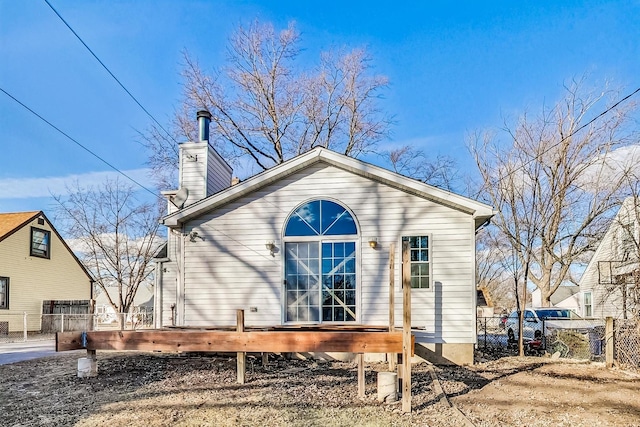 view of back of property