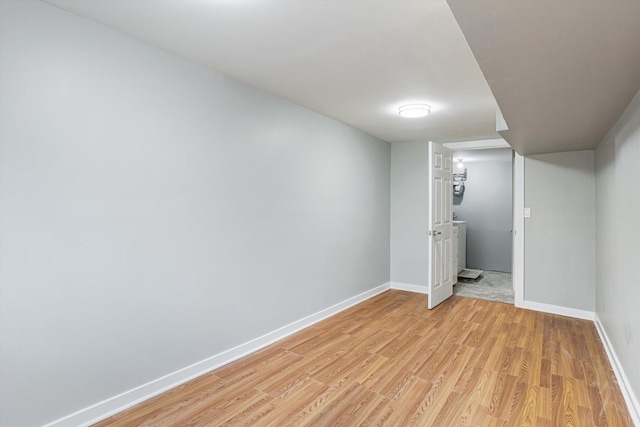 interior space featuring light hardwood / wood-style flooring