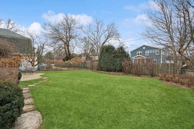 view of yard featuring a patio