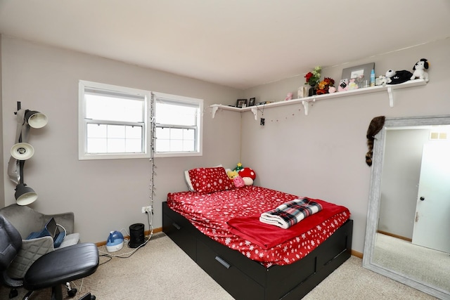 bedroom featuring carpet floors