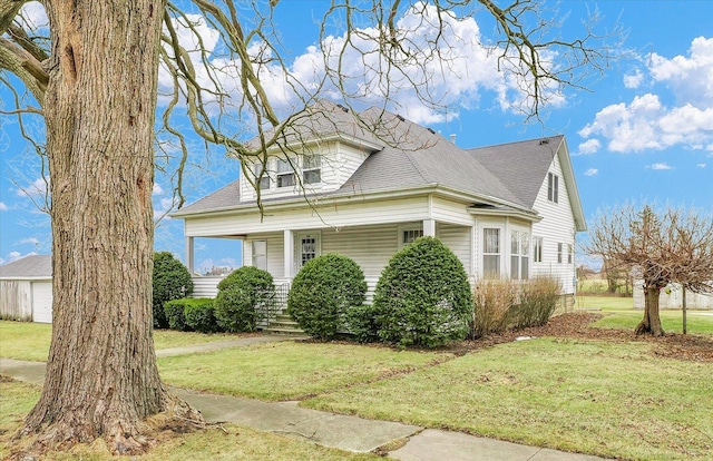 view of property exterior featuring a yard