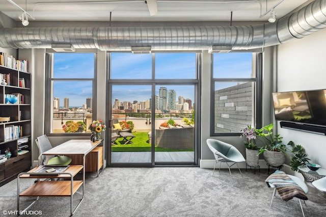 sunroom / solarium with a wealth of natural light