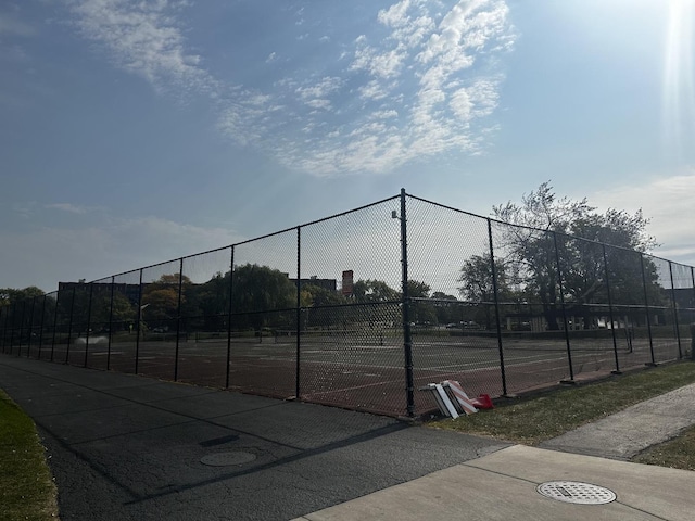 view of tennis court