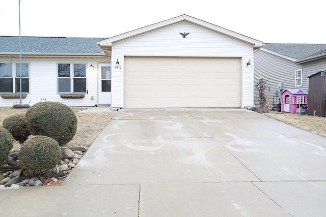 ranch-style house with a garage