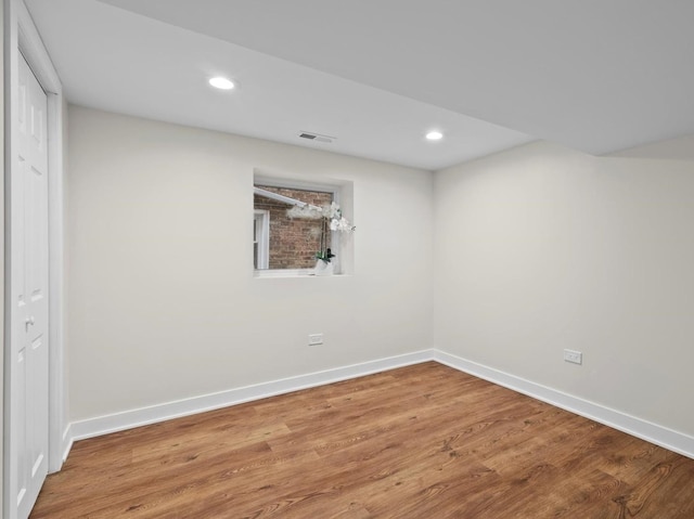 interior space featuring hardwood / wood-style flooring