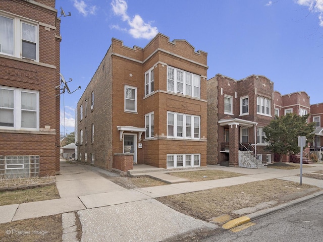 view of front of property with brick siding