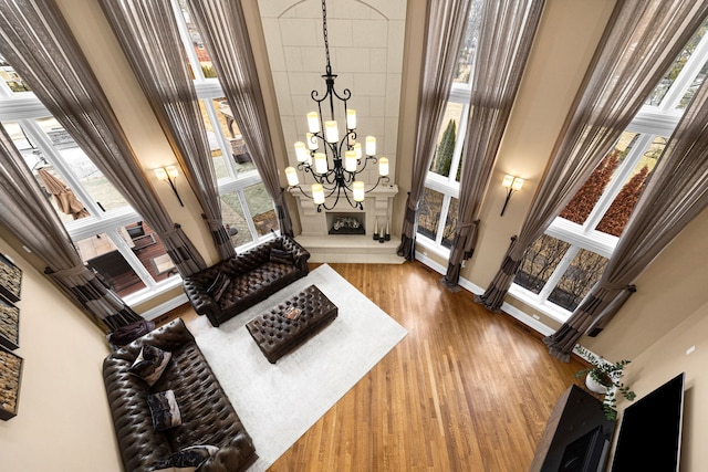 entryway with wood finished floors