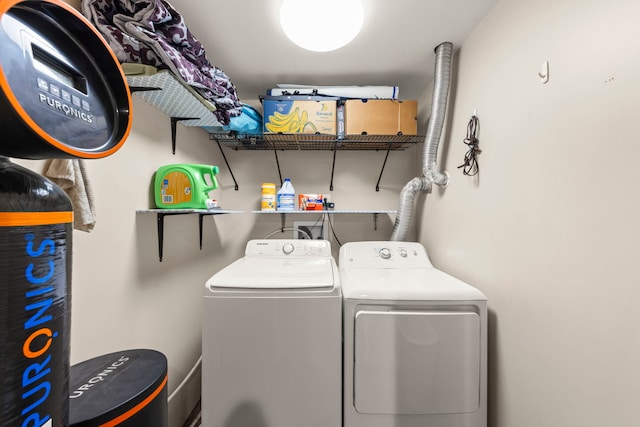 laundry area with washer and clothes dryer