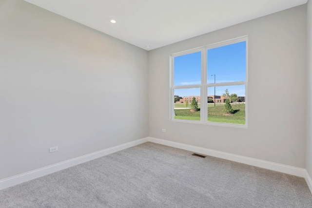 view of carpeted empty room