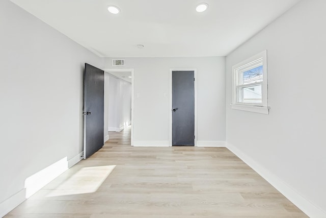 interior space featuring light hardwood / wood-style flooring