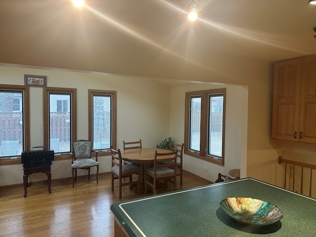 recreation room with hardwood / wood-style floors and plenty of natural light