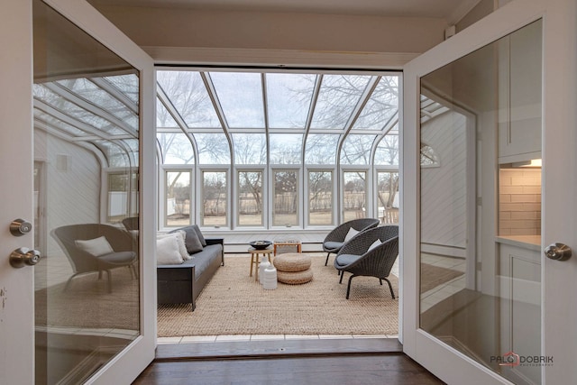 view of sunroom / solarium