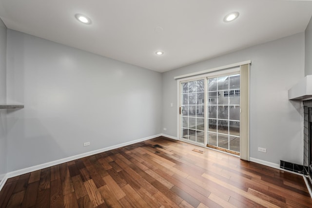 interior space featuring hardwood / wood-style flooring