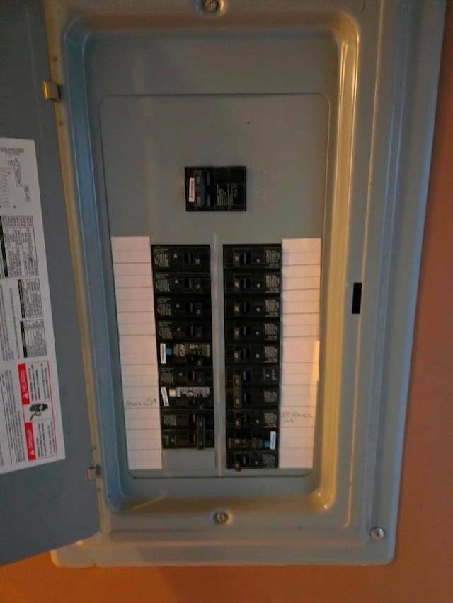 utility room with electric panel