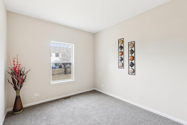 view of carpeted empty room