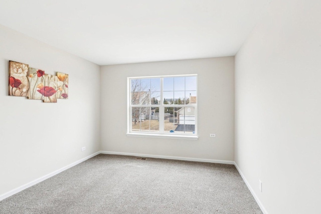 view of carpeted empty room