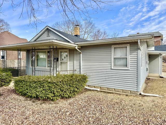 view of front of house with covered porch