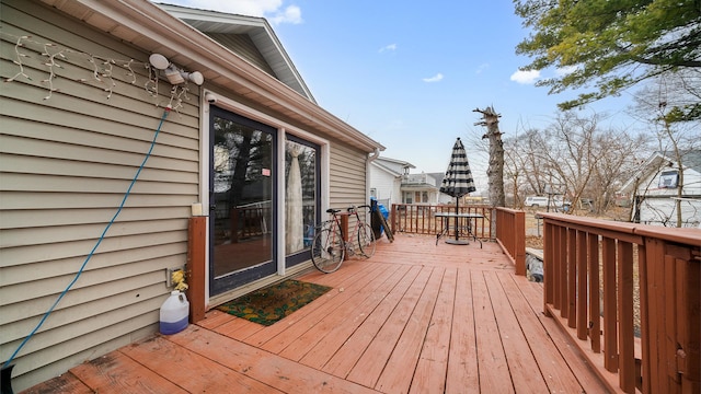 view of wooden terrace