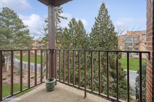 view of balcony