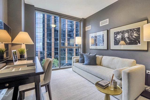 211 N Harbor Dr Unit 1909, Chicago, IL 60601 - living room with floor to ceiling windows