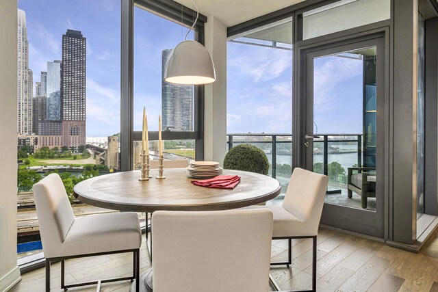 211 N Harbor Dr Unit 1909, Chicago, IL 60601 - sunroom / solarium featuring a water view
