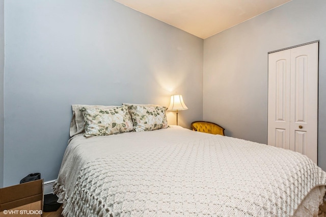 bedroom with a closet