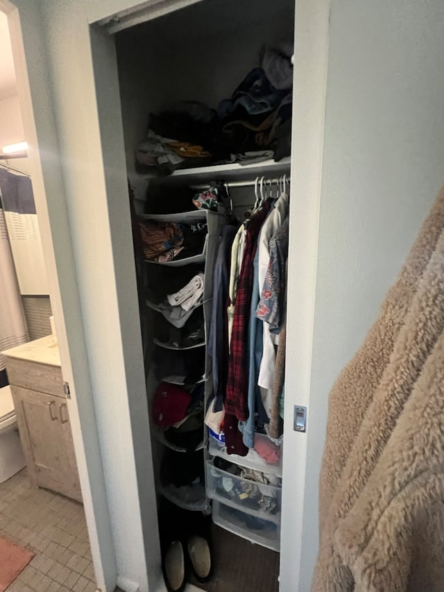 view of closet