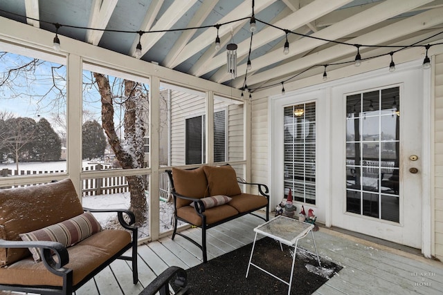 view of sunroom / solarium