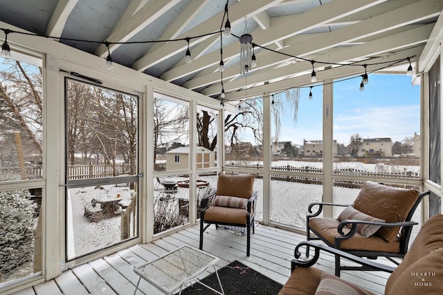 view of sunroom / solarium