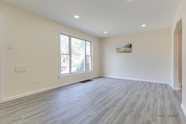 7345 S Washtenaw Ave, Chicago, IL 60629 - unfurnished room featuring light hardwood / wood-style flooring
