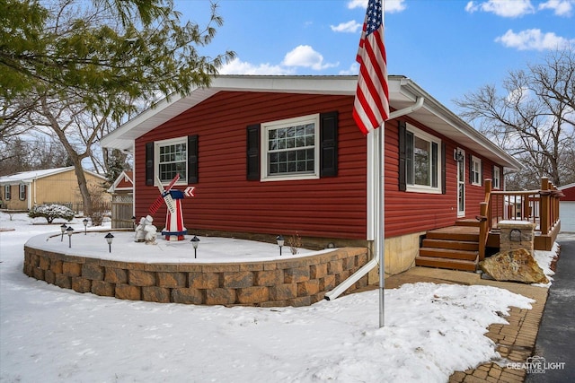 view of front of property