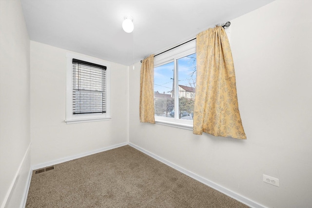 view of carpeted empty room