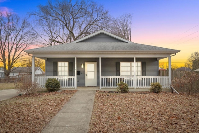 bungalow-style house featuring covered porch