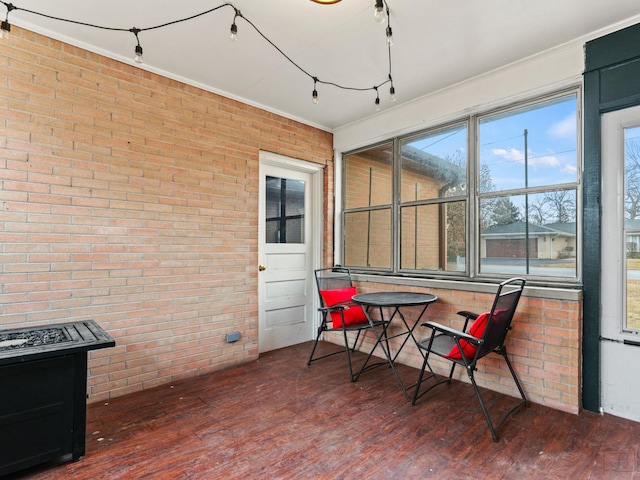 view of sunroom / solarium