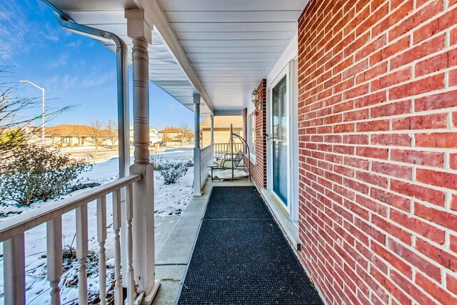 8431 Nielsen Dr, Tinley Park, IL 60487 - view of snow covered back of property