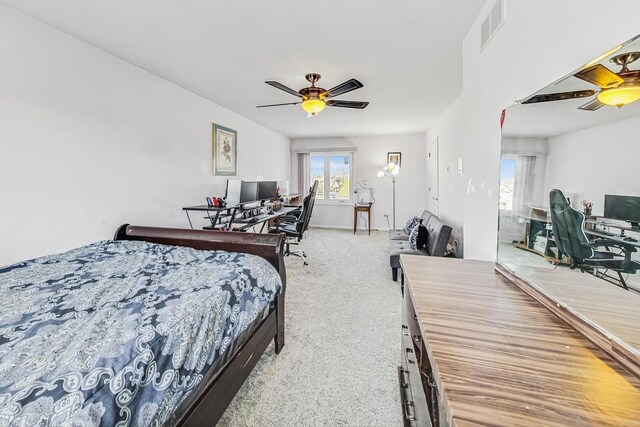 8431 Nielsen Dr, Tinley Park, IL 60487 - carpeted bedroom featuring ceiling fan