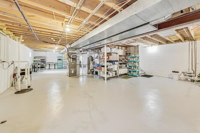 8431 Nielsen Dr, Tinley Park, IL 60487 - basement with gas water heater