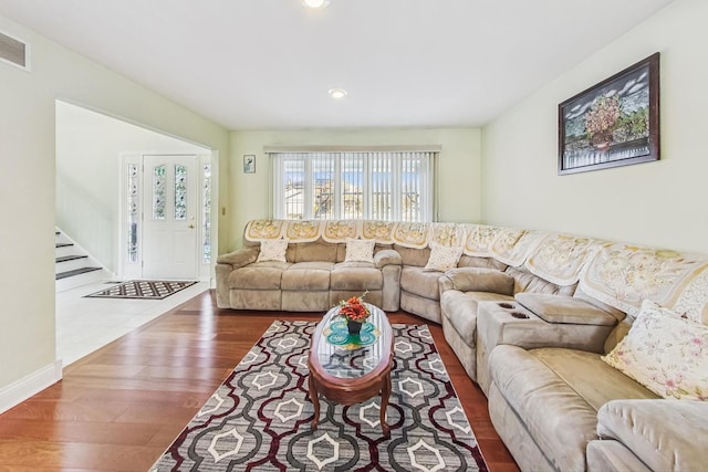8431 Nielsen Dr, Tinley Park, IL 60487 - living room with wood-type flooring