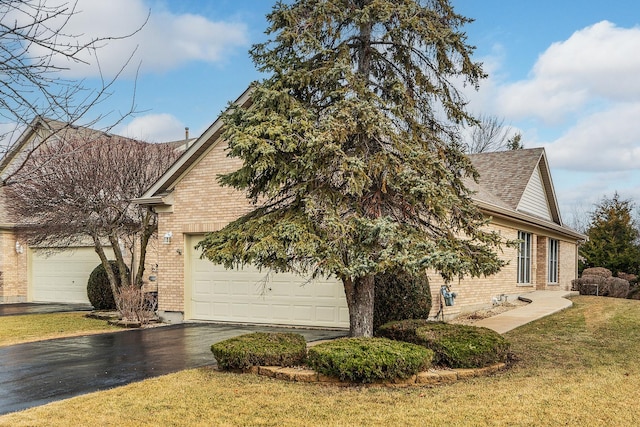 view of property exterior featuring a lawn