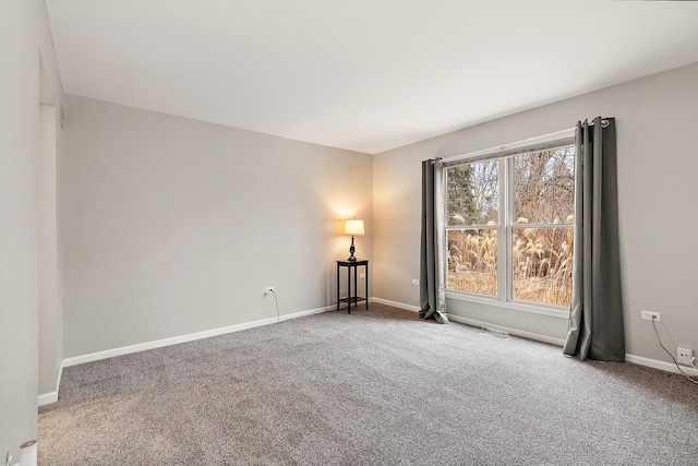 view of carpeted empty room