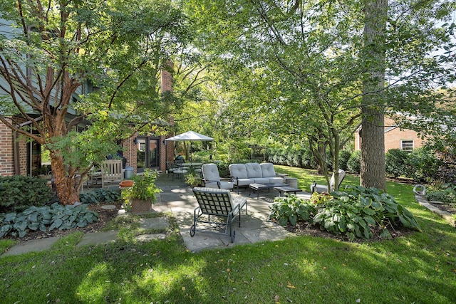 view of patio / terrace featuring outdoor lounge area