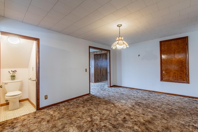 view of carpeted empty room